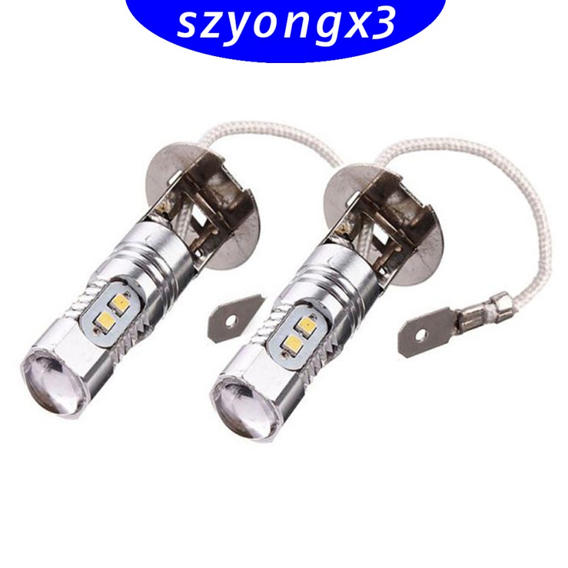 Set 2 Bóng Đèn Led H3 2323 10smd 12v-24v 6500k Chuyên Dụng Cho Xe Hơi