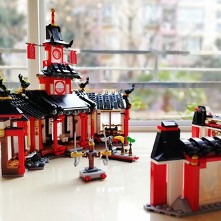 Đồ chơi Lắp ghép Mô hình Đấu Trường Luyện Tập Ninja Monastery Of Spinjtzu Bela 11165 90015
