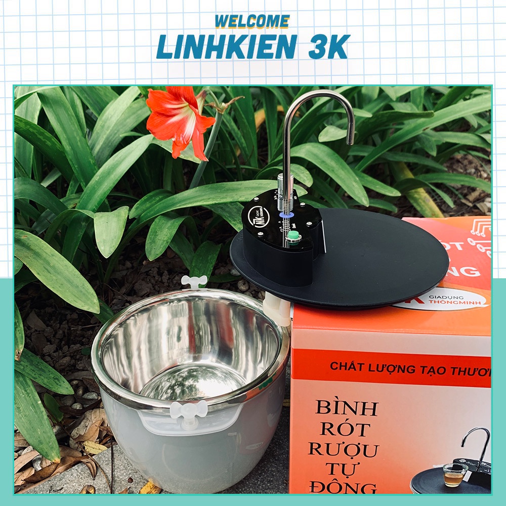 Máy rót rượu tự động cảm ứng zô zô NK bản tiêu chuẩn 2022 dung tích 1lit2  - Bản hành 12 tháng
