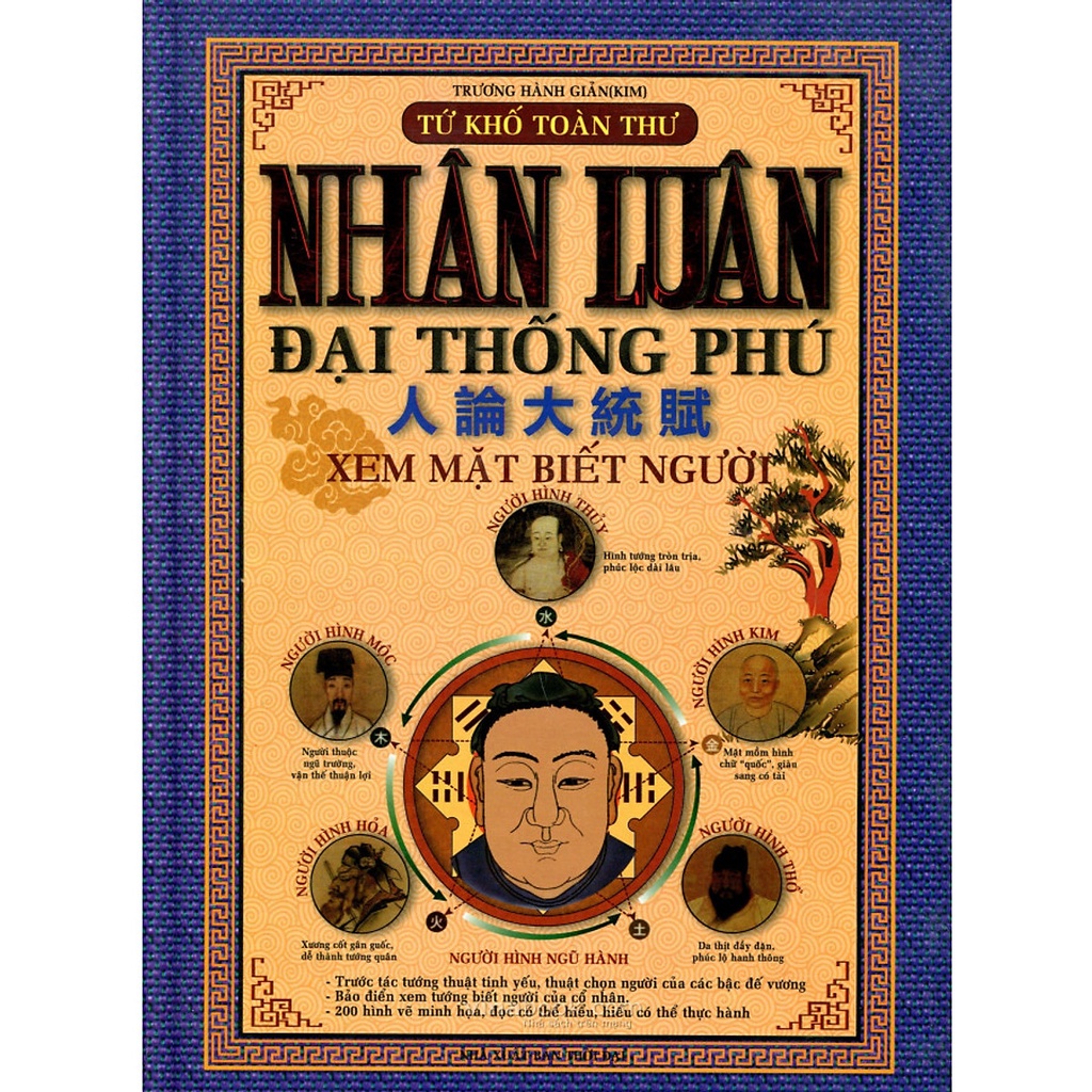 Sách - Nhân Luân Đại Thống Phú Xem Mặt Biết Người ( Trương Hành Giản ( Kim )