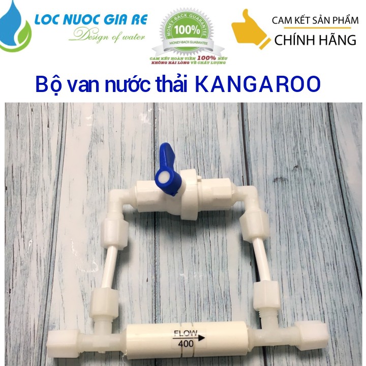 Bộ van nước thải máy lọc nước - van xả tay