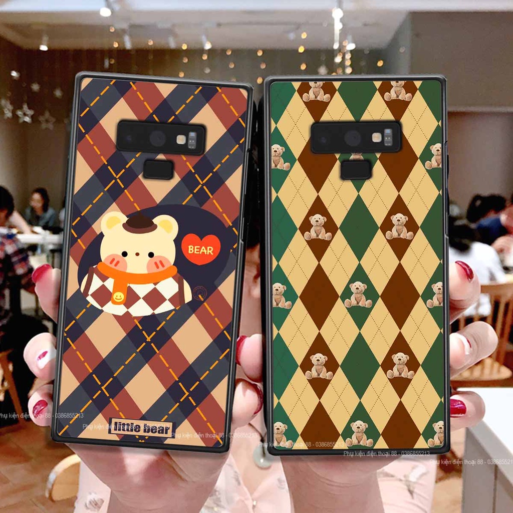 Ốp Samsung Note 9 họa tiết hoa, gấu thời trang, ốp dẻo bền đẹp