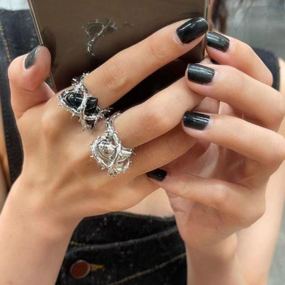 EUCA Nhẫn Hở Hợp Kim Thiết Kế Mới Phong Cách Gothic