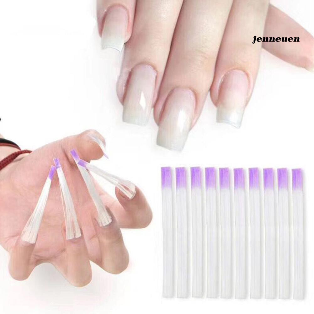 [Hàng mới về] Set 10 sợi thủy tinh nối dài móng tự nhiên độc đáo