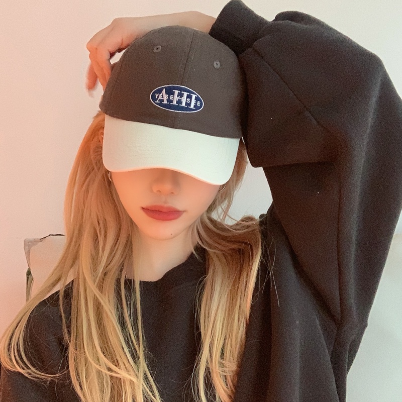 Mũ Lưỡi Trai Mềm Phối Màu Tương Phản Phong Cách Hàn Quốc Dễ Phối Đồ