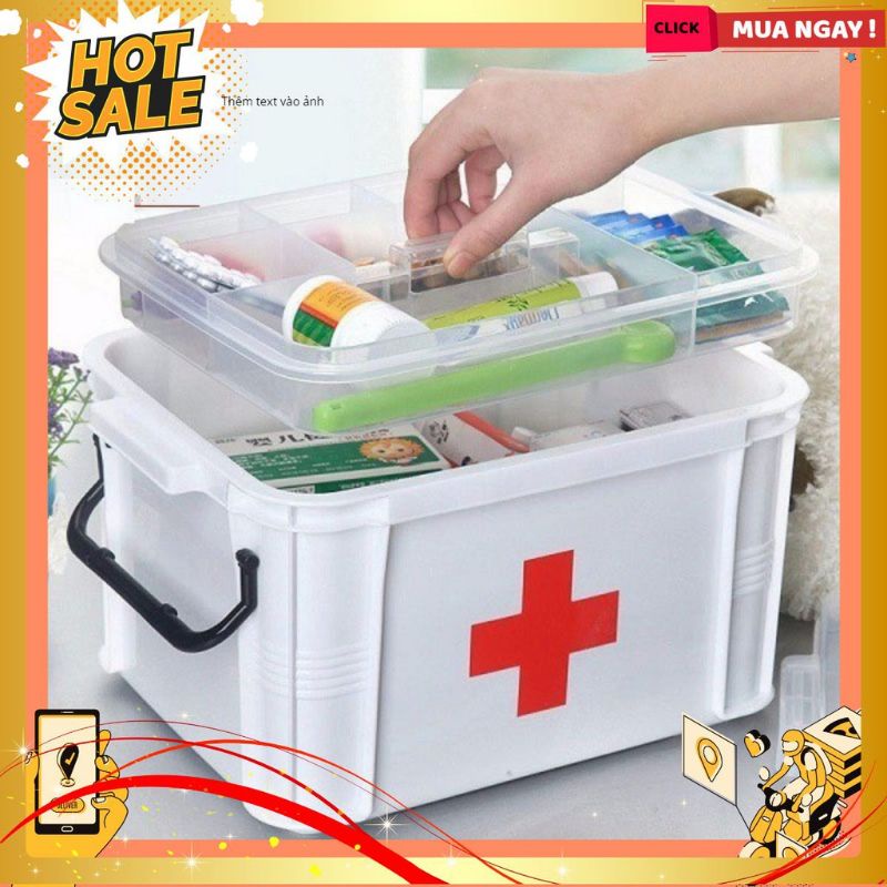 Hộp đựng thuốc y tế đa năng - tủ đựng thuốc cầm tay