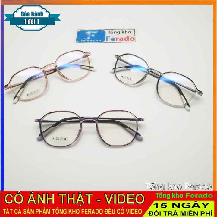 Gọng kính mắt  thay mắt cận chất liệu nhựa dẻo thời trang nữ [ VIDEO ẢNH TỰ CHUP THẬT]