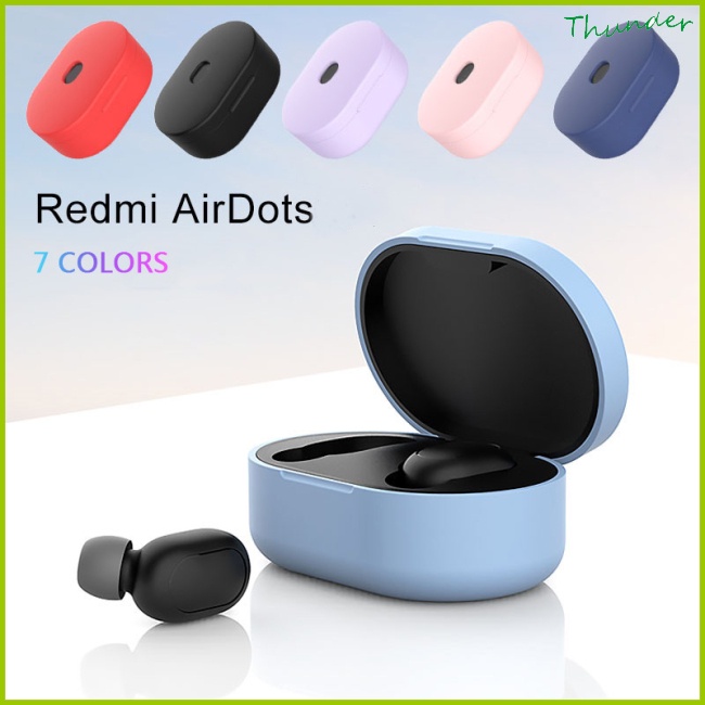 Thunder Silicone Protective Cover Earphone Case for Xiaomi Redmi Airdot TWS Bluetooth Earphone Fashion Version Wireless