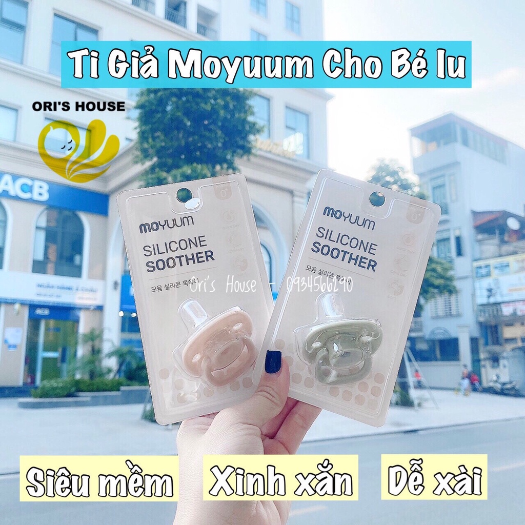 Ti giả Moyuum Hàn Quốc  chất liệu silicon cao cấp, chống hô, chỉnh nha, đủ size,