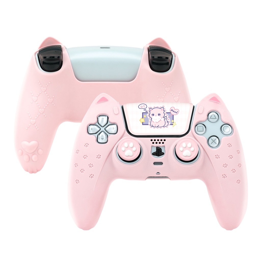 Ốp Lưng Hình Tai Mèo Đáng Yêu Cho Máy Chơi Game PS5