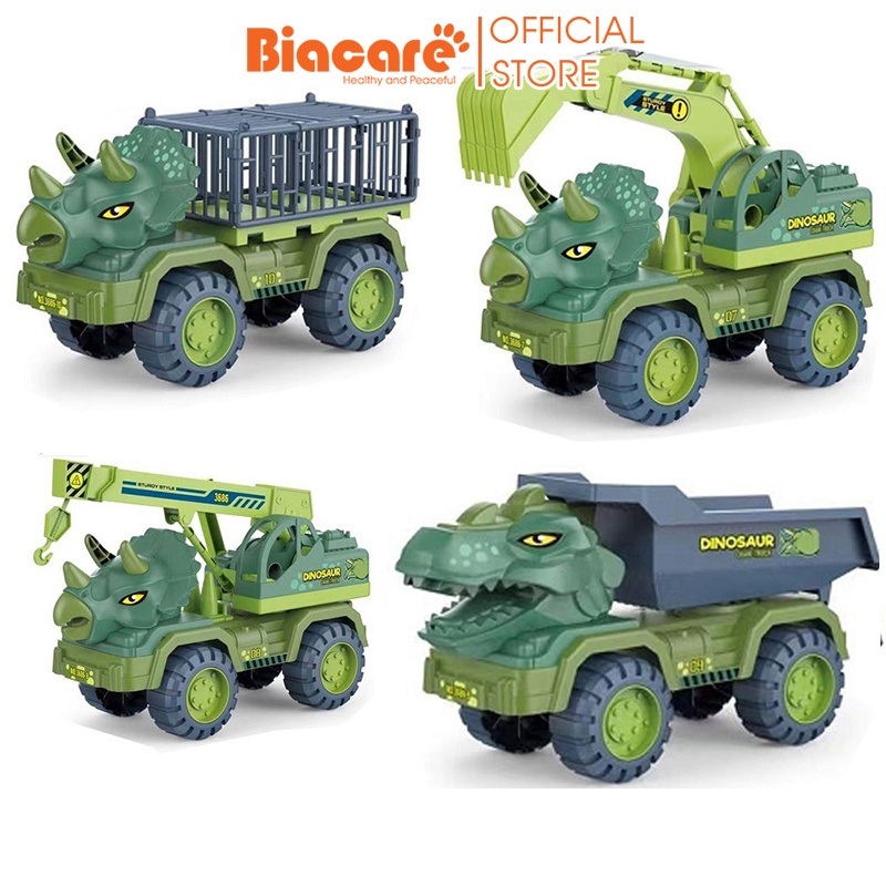 Xe khủng long Dino X, Đồ chơi xe ô tô khủng long chở thú chuyên dụng cỡ lớn trẻ em [Tặng bộ khủng long]