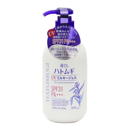Sữa dưỡng da chống nắng Reihaku Hatomugi UV Milky Gel 250ml
