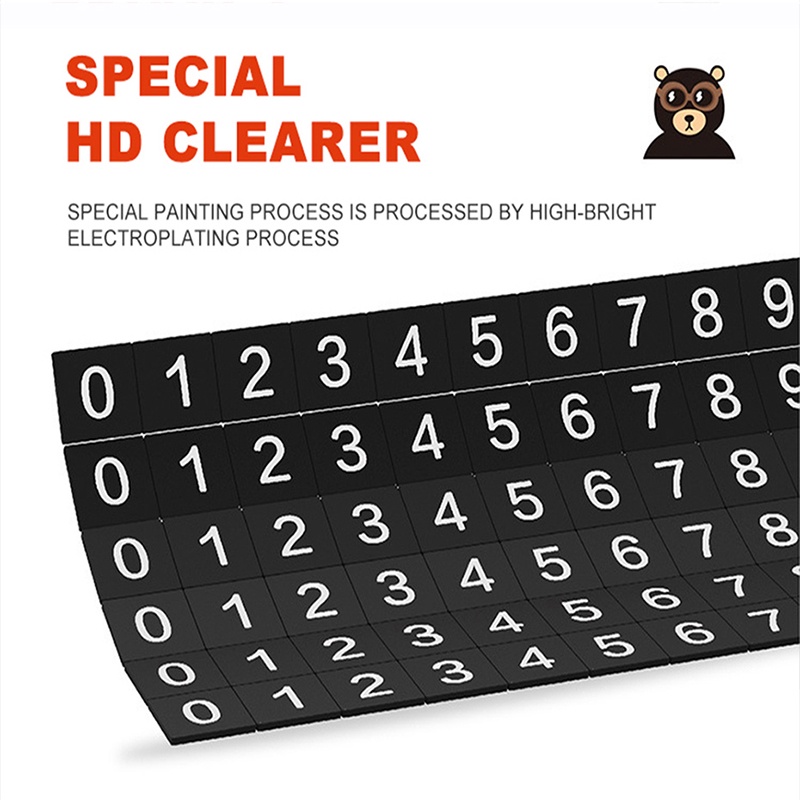 Bảng số điện thoại SEAMETAL gắn trên ô tô/thẻ đậu xe tạm thời bằng cao su mềm từ tính tiện dụng