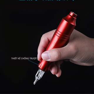 Máy pen phổ thông T01 phun xăm dùng kim lò xo đi kèm nguồn led 7 màu cao cấp