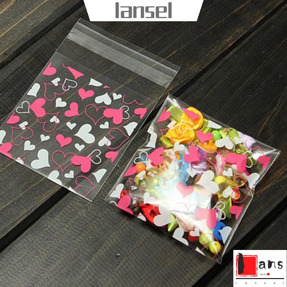 Set 100 túi nhựa mini đựng bánh kẹo tiện dụng