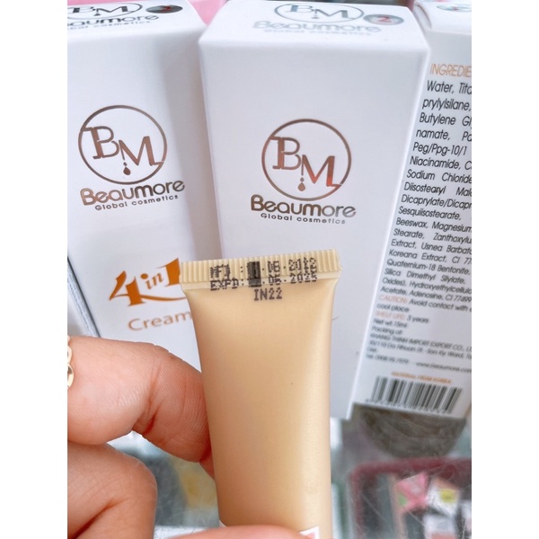 Kem Dưỡng da, che khuyết điểm 4 Trong 1 Beaumore 15g