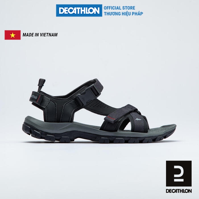 Sandal leo núi dã ngoại QUECHUA Arpenaz 100 cho nam - Đen