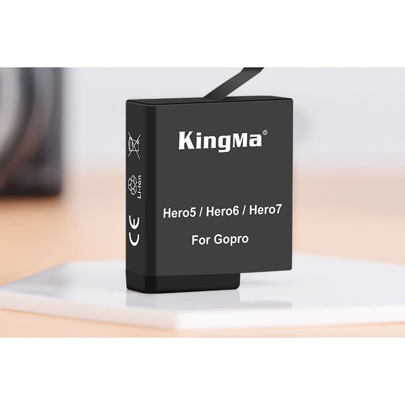 Pin sạc Gopro Hero 7 6 5 KingMa 1220mAh - Tặng hộp đựng pin