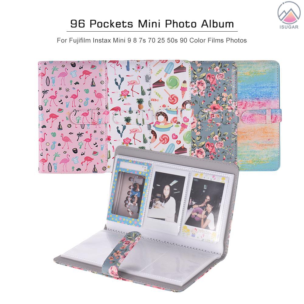 96 Pockets Mini Photo Album Photo Book Album for Fujifilm Instax Mini 9 8 7s 70 25 50s 90 Color Film