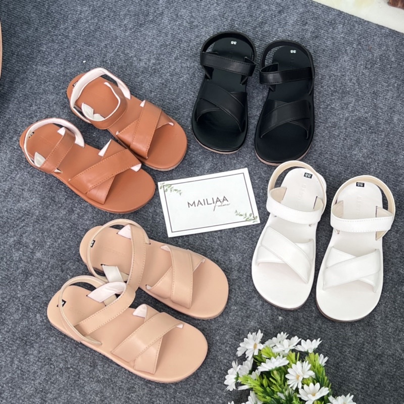 Sandal đế xẹp MAILIAA quai kẹp, quai chéo