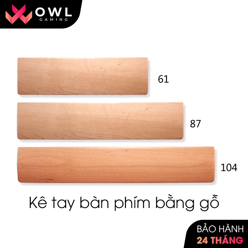 Kê tay bàn phím bằng gỗ (Fullsize / TKL / Layout 6x 7x 8x) - Thiết kế tinh giản với chất liệu gỗ, dành cho bàn phím cơ