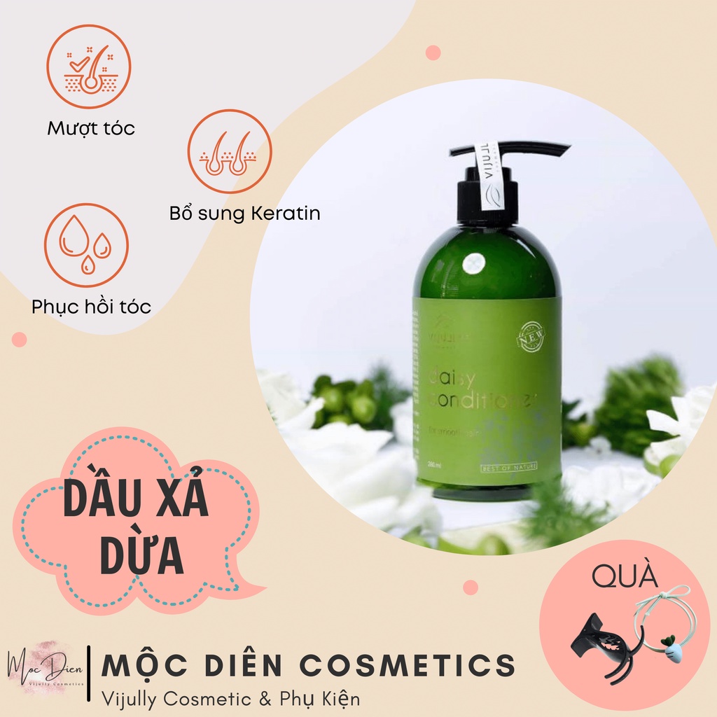 Dầu Xả Dừa VIJULLY COSMETIC Phục Hồi Tóc, Giảm Khô Xơ, Mượt Tóc