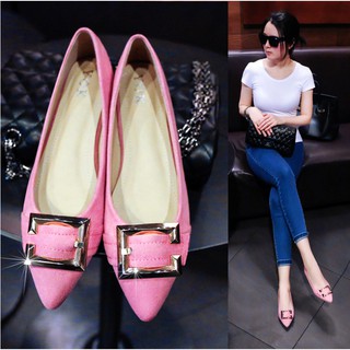 Giầy bệt da lộn êm chân N10