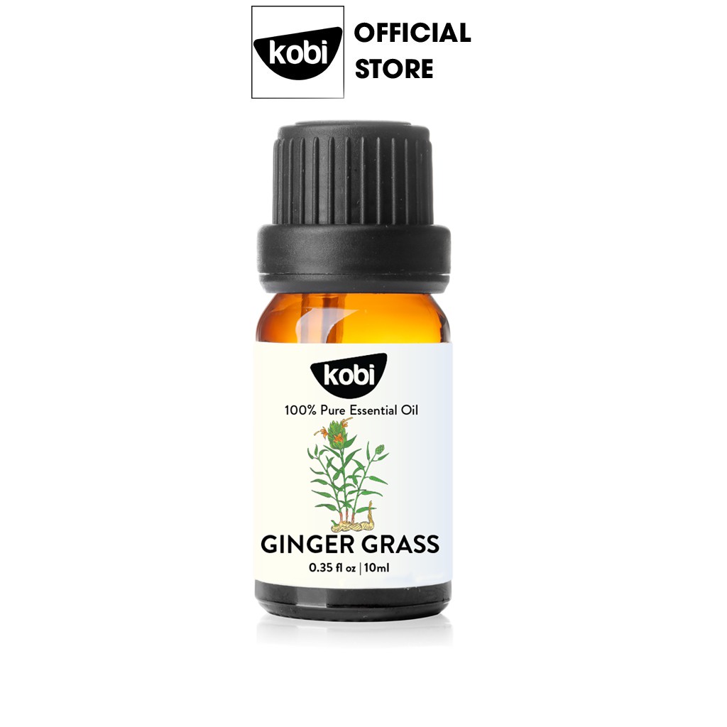 Tinh dầu Cỏ gừng Kobi Ginger grass essential oil giúp đuổi muỗi, khử mùi, làm thơm phòng - 5ml
