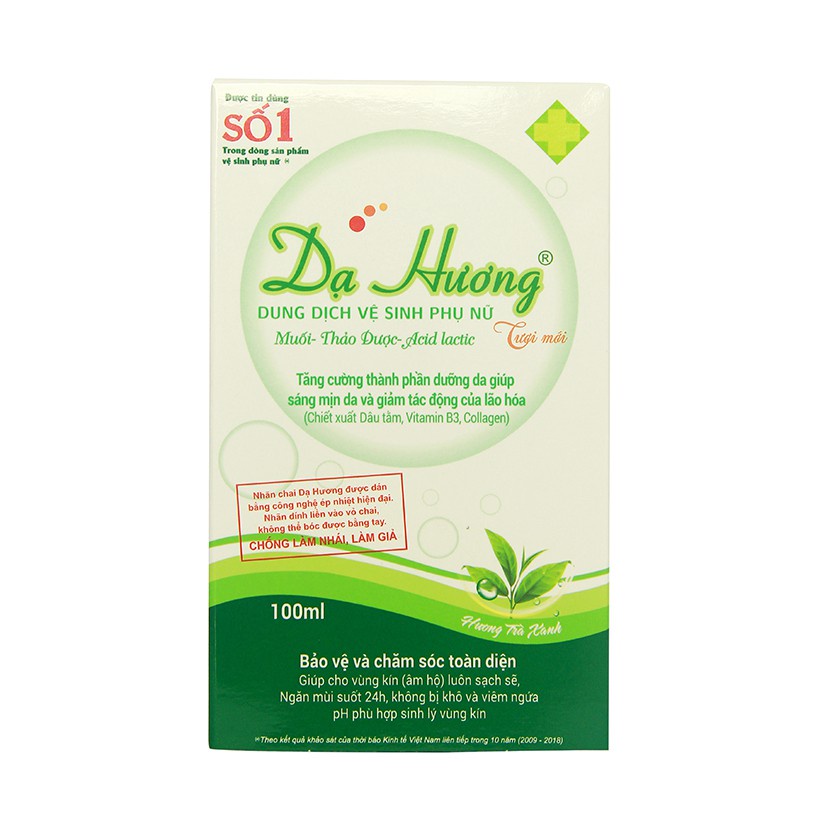 Dung dịch vệ sinh - Dạ Hương Trà xanh 100ml