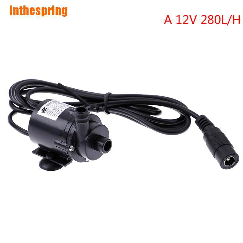 Máy Bơm Nước Mini Dc 12v 280l / H Cho Bể Cá