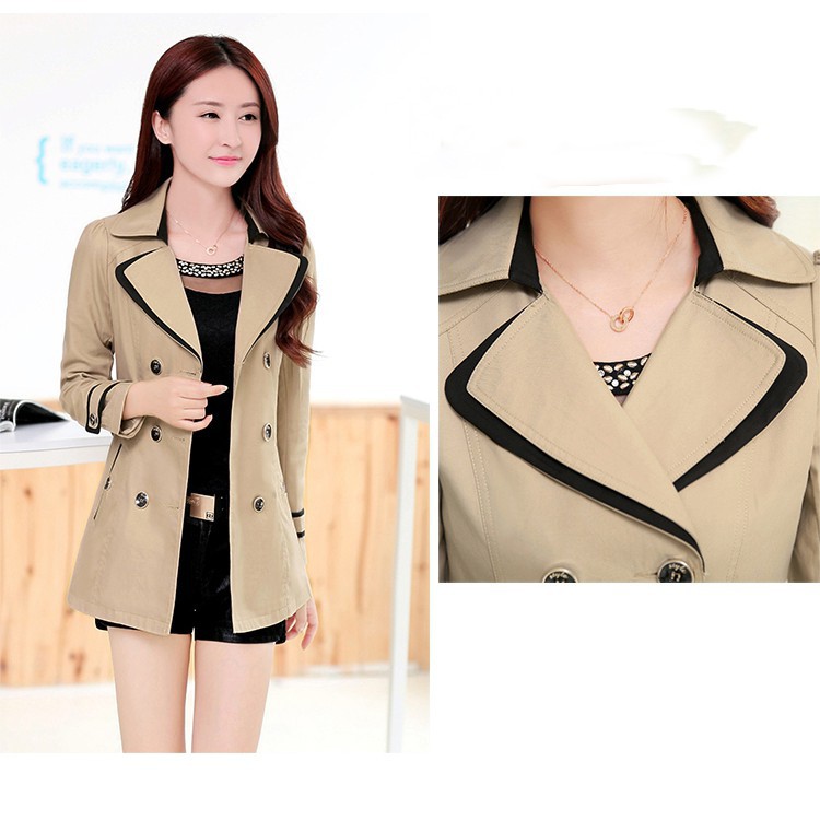 [MÃ KIMTMAY GIẢM 10K] Áo Khoác Nữ Kaki ZENI  phối Viền Cổ, Viền Túi - KK2105 | BigBuy360 - bigbuy360.vn