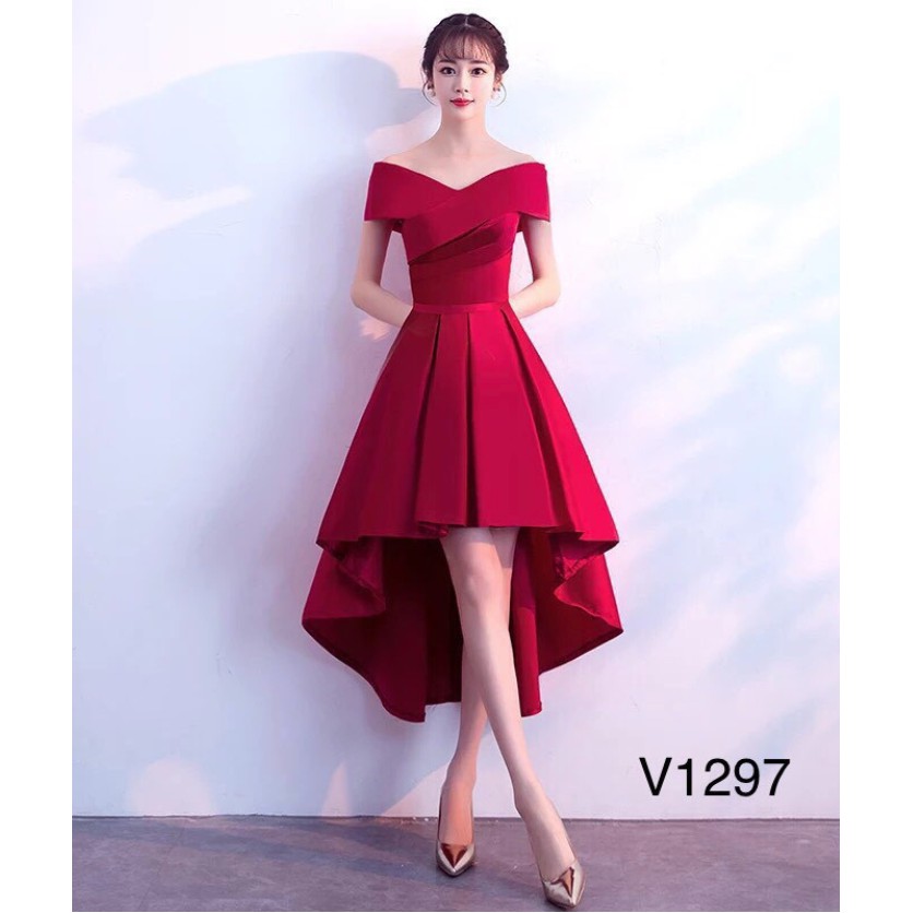 Váy đỏ trễ vai đuôi cá V1297 - By KemStore