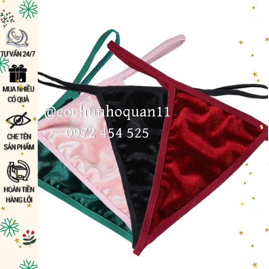 CK058♥️ QUẦN LÓT LỌT KHE CHẤT NHUNG MỀM SIÊU ĐẸP - QUẦN CHÍP LỌT KHE Sexy - cochunhochuyensi