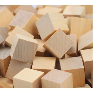 50 khối gỗ vuông 3cm