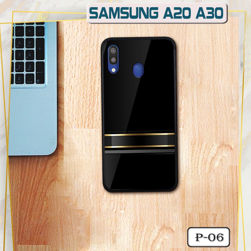 Ốp lưng kính Samsung A20/ A30- hình 3D