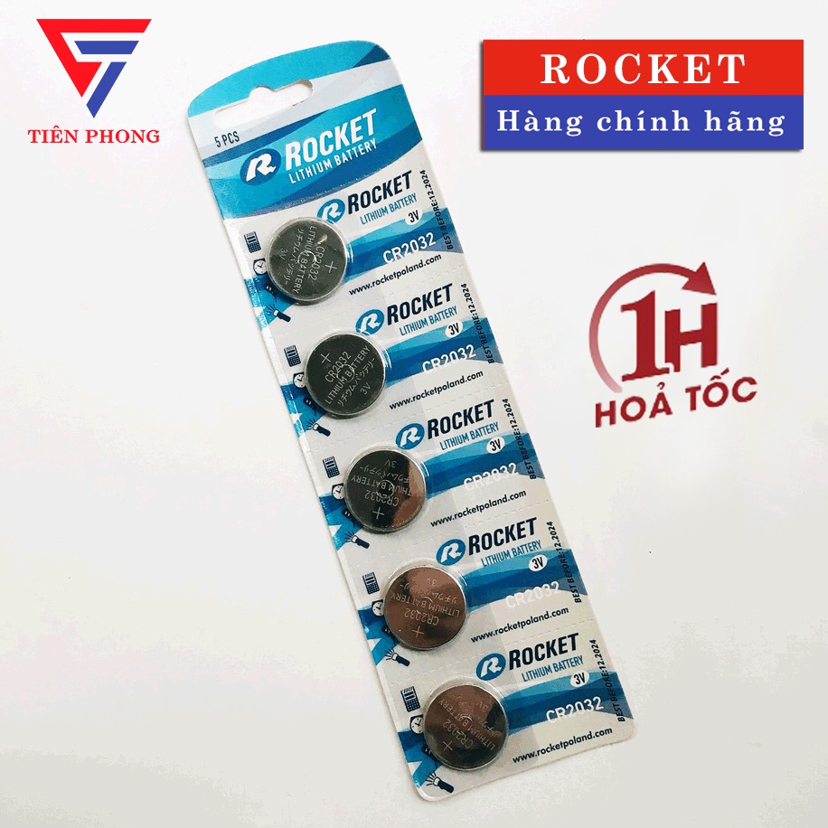 Pin Rocket CR2032 vỉ 5 viên
