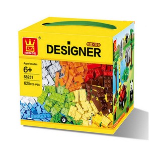 Bộ lego xếp hình Wange 625 miếng