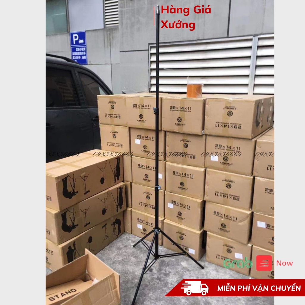 Chân tripod, chân linco cao cấp, chân đèn livestream, chân máy ảnh dài 2m1