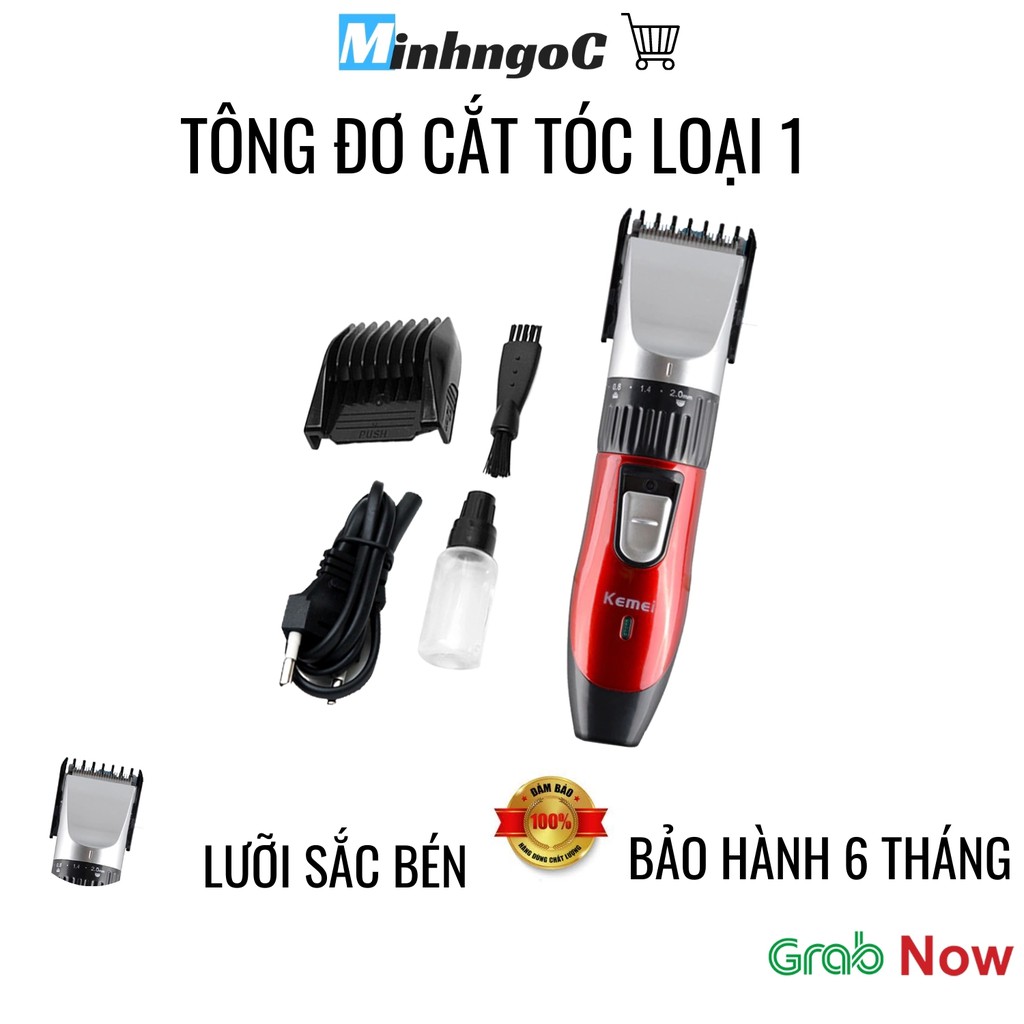 Tông đơ Kemei / Máy cắt tóc chuyên nghiệp dùng pin sạc điện - Siêu Thị Minh Ngọc