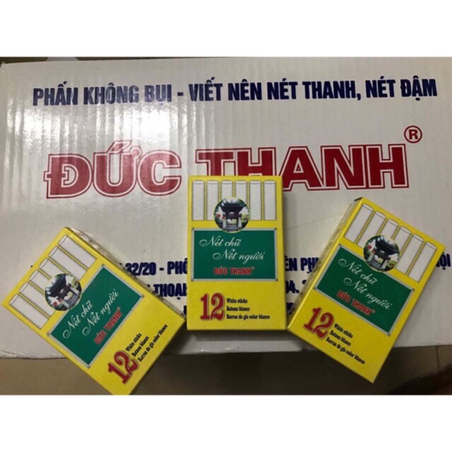 5 hộp Phấn trắng viết bảng Đức Thanh không bụi, không gây độc hại