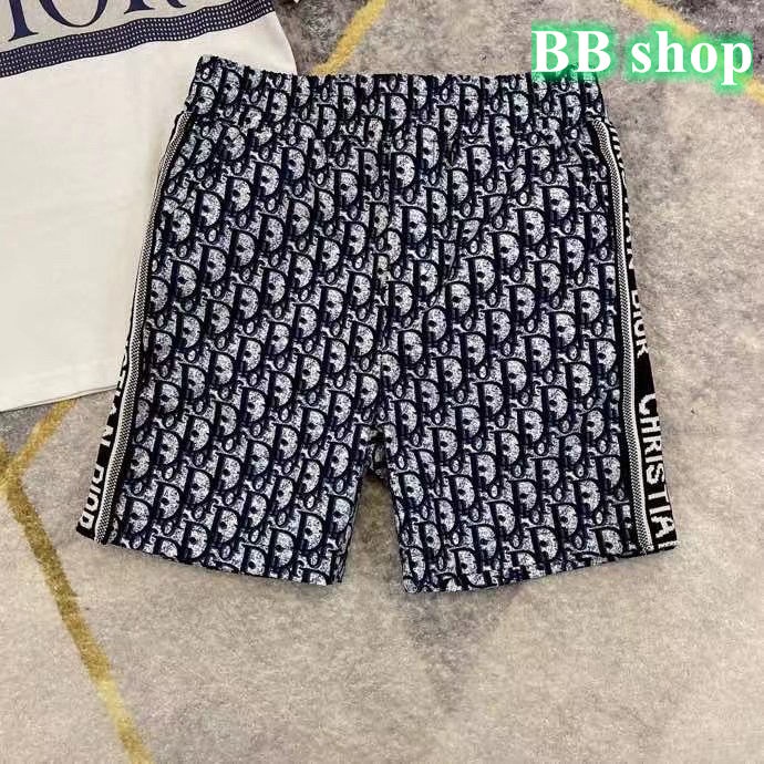 Dior Set Đồ 2 Món Gồm Áo Thun Tay Ngắn + Quần Ngắn Thời Trang Cho Bé Trai Và Bé Gái
