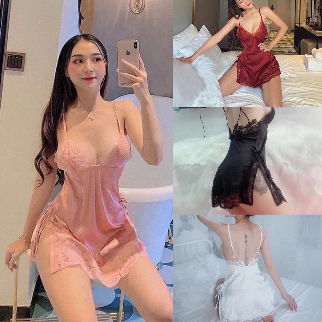 Váy ngủ lụa quyến rũ sang trọng quý phái