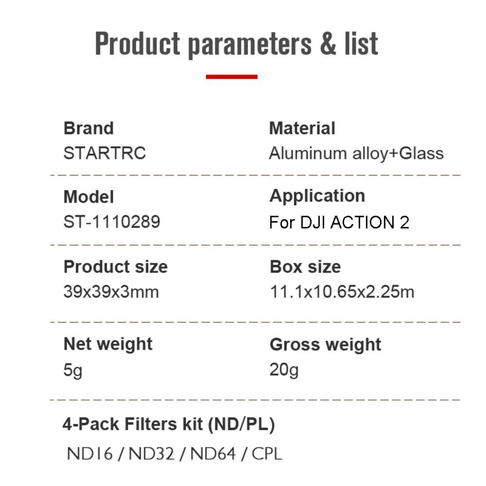 Kính Lọc Bảo Vệ Ống Kính Máy Ảnh Cho DJI Action 2 New / DJI Action 2