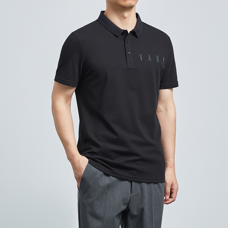 Áo Polo Nam thêu ngực VAWY ,chất cotton cá sấu dày dặn mặc thoáng mát, full size phân phối độc quyền-PHSHOP204