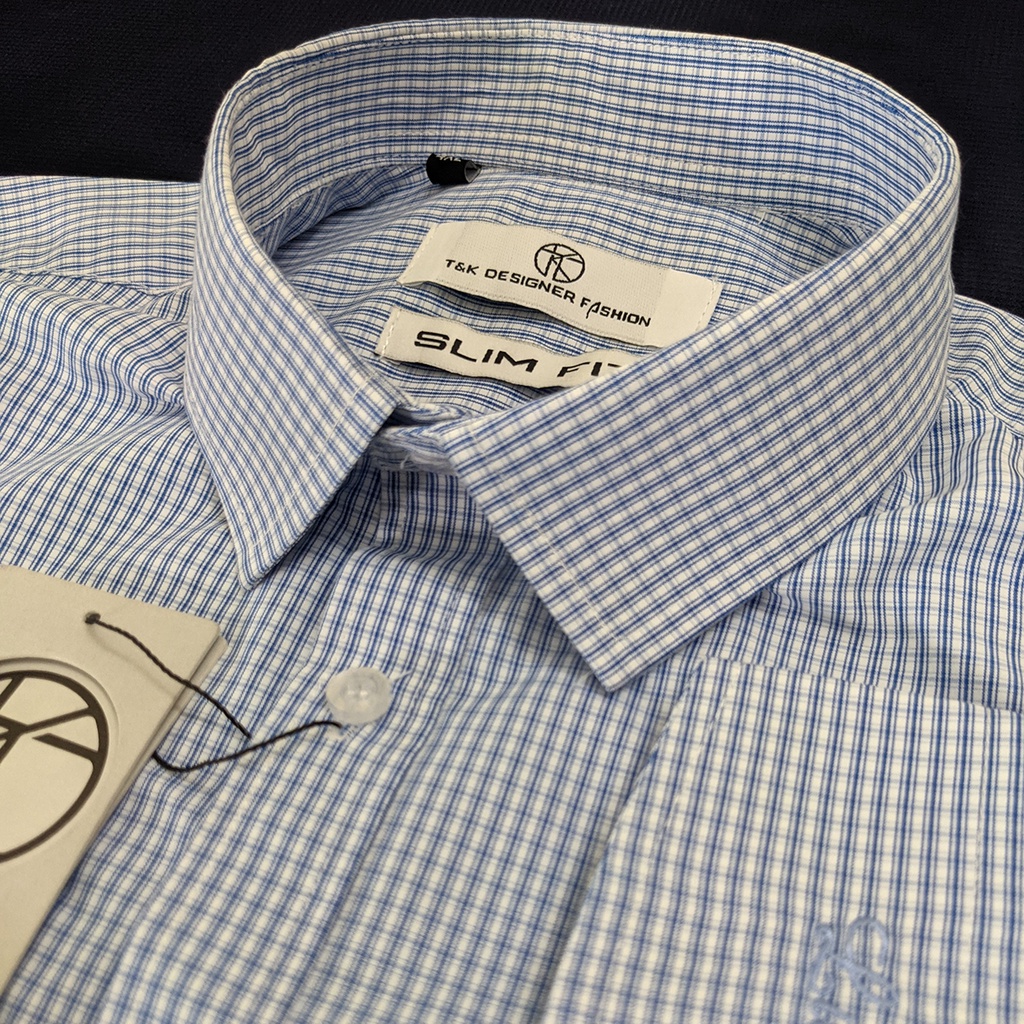 Áo sơ mi caro nam công sở, tay dài, 𝙁𝙍𝙀𝙀 𝙎𝙃𝙄𝙋,  Fomr Slimfit trẻ trung. Chất vải chống nhăn