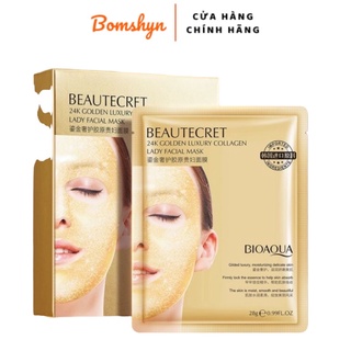 Mặt nạ thủy tinh Bioaqua- thạch Collagen Beautecret Dưỡng ẩm sáng da nội địa trung