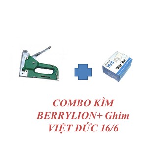 Combo kìm bấm gỗ Berrylion + ghim bấm 16/6 5000 ghim (Tiết kiệm hơn)