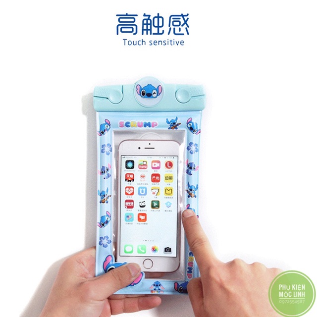 TÚI CHỐNG NƯỚC CUTE CHO ĐIỆN THOẠI CỠ DƯỚI 6.0 INCH IPHONE SAMSUNG...CÓ PHAO CẢM ỨNG