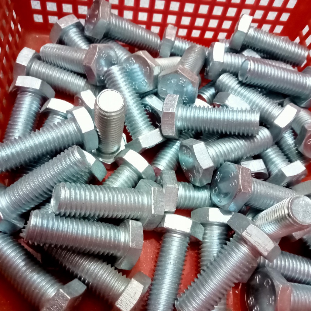 Bulon 5li dài 2F ren suốt bulon kẽm cứng cáp ren đều chuyên dùng trong xây dựng