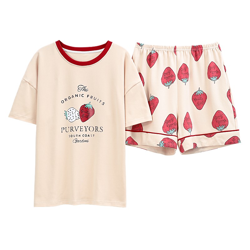 Bộ Mặc Nhà, Bộ Ngủ Quần Đùi Cotton Cao Cấp - Trẻ Trung, Cá Tính - Phong Cách Hàn Quốc | BigBuy360 - bigbuy360.vn